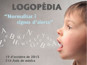 Xerrada logopèdia 19 octubre 2015