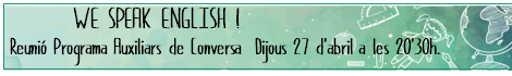 We speak english!