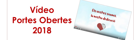 Vídeo Portes Obertes 2018