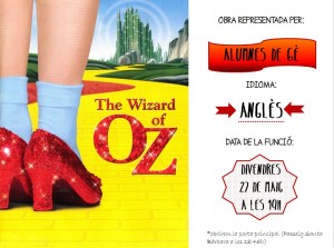 CARTELL OBRA ANGLES 6È - THE WIZARD OF OZ facebook